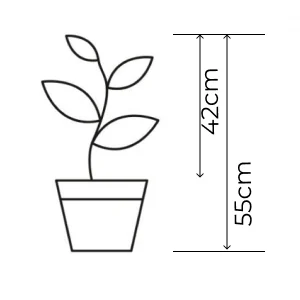 Baner promocyjny – Roślina doniczkowa 55 cm, wysokość z doniczką 42 cm