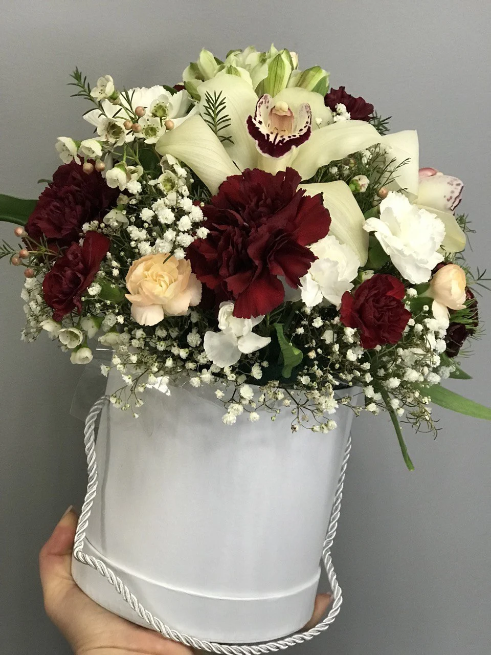 Flowerbox ze storczykami Warszawa