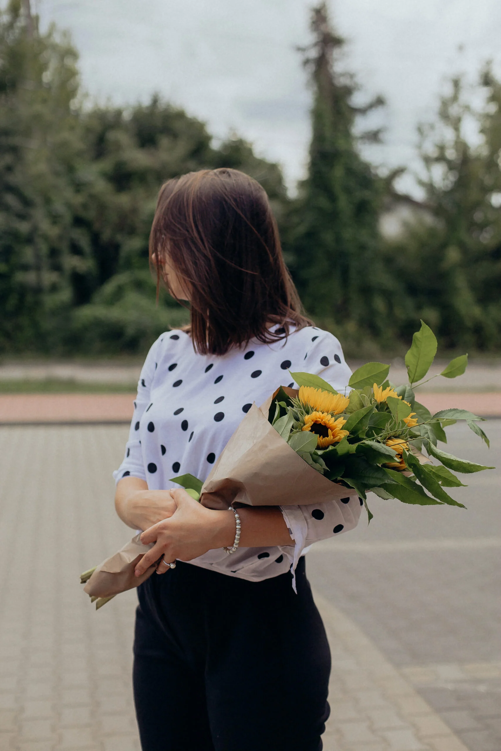 bukiet słoneczniki z dostawa