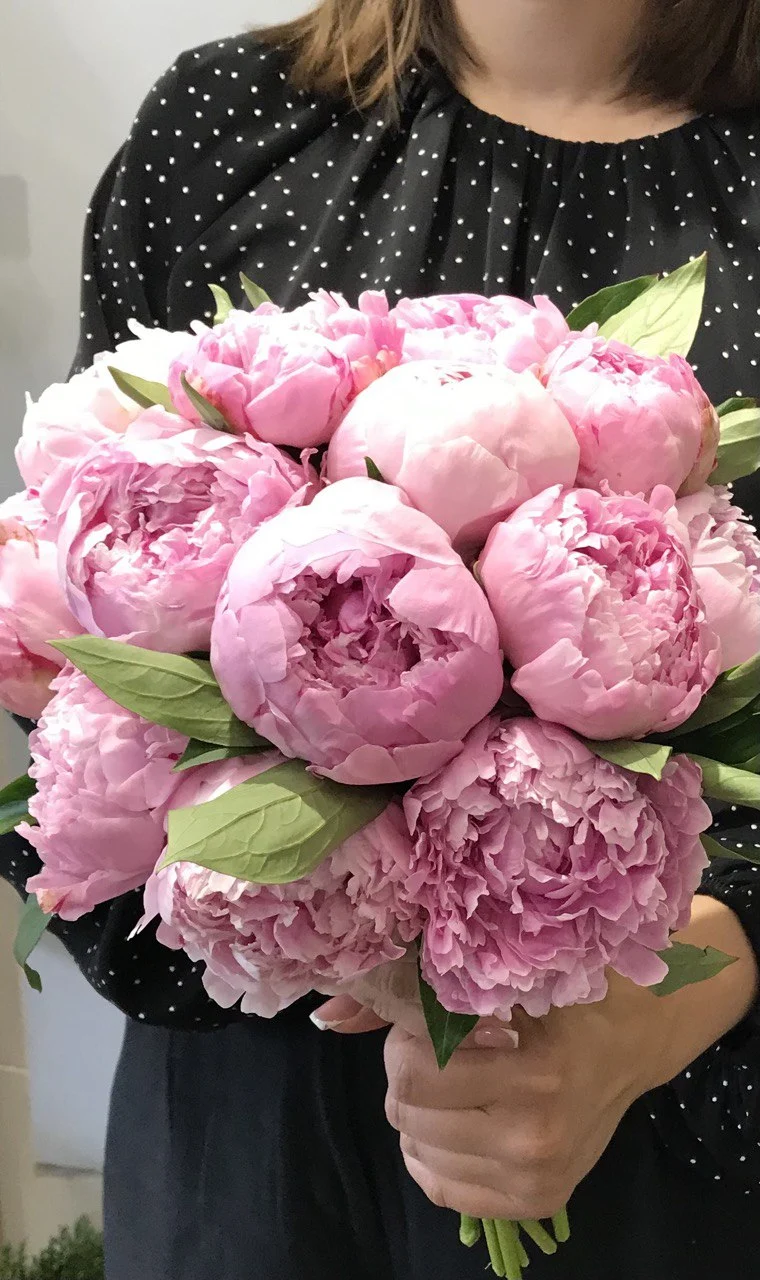 Bukiet ślubny z peonii Błonie