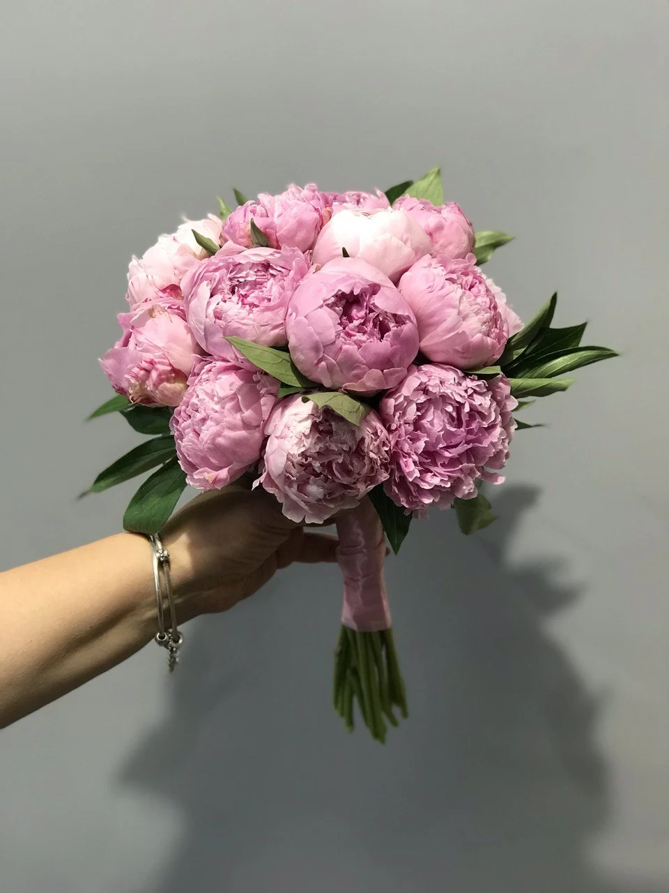 Bukiet ślubny z peonii Grodzisk Mazowiecki