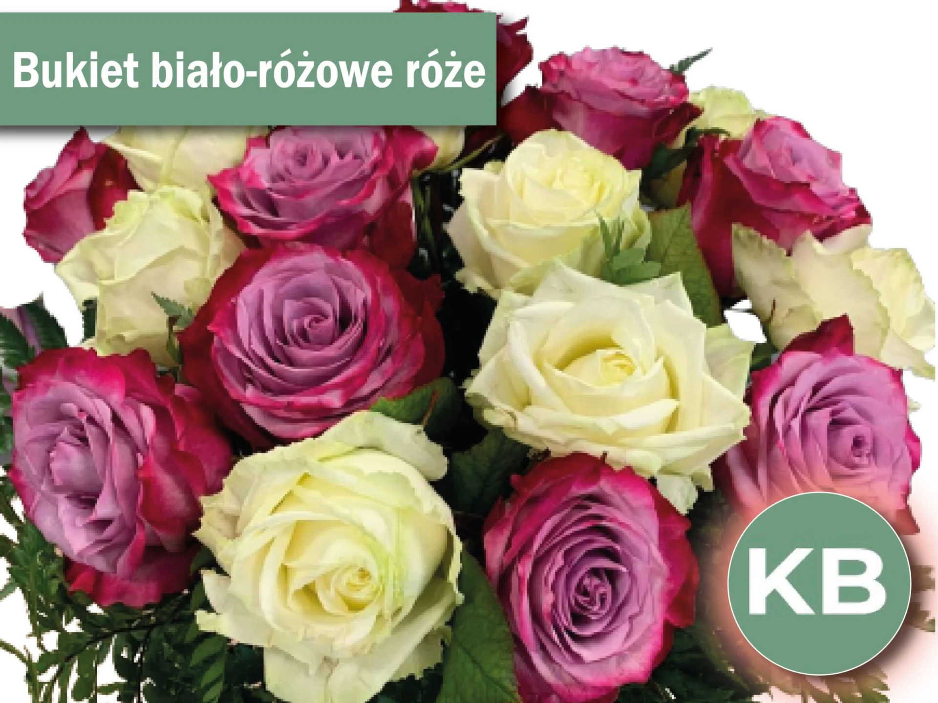 Elegancki bukiet wielokolorowych róż.