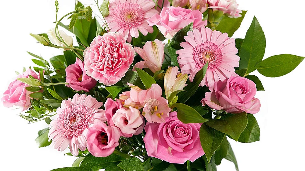 bukiet z róż i gerber 